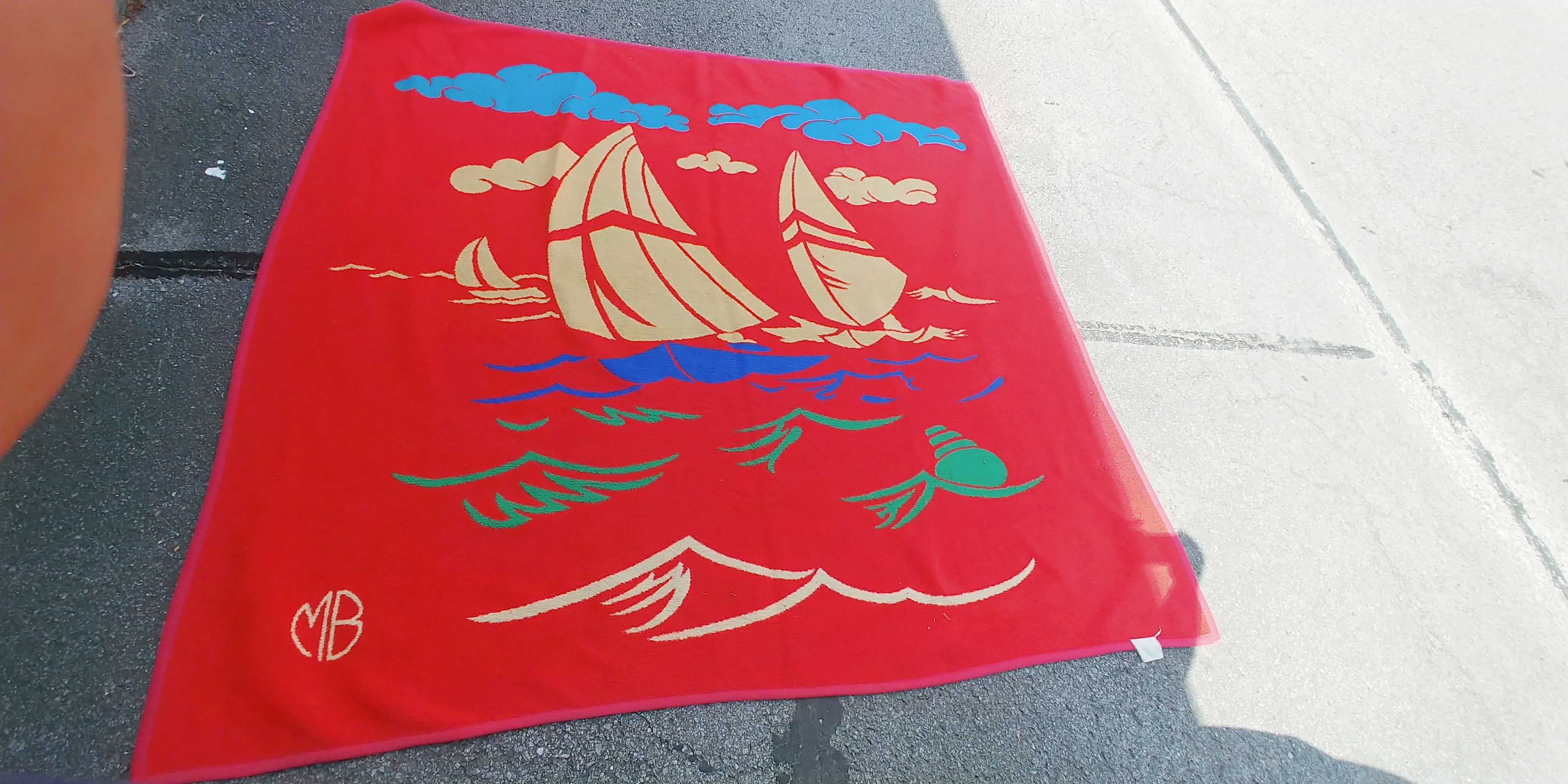Rare Vintage Capri blanket throw