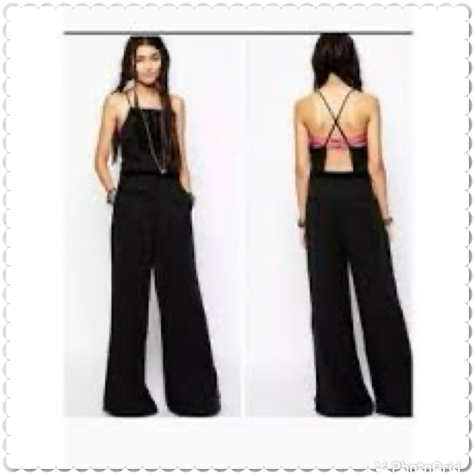 Free People wide leg Tuxed jumpsuit 6
