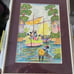 Haitian Watercolor Painting Pierre Henry Framed
