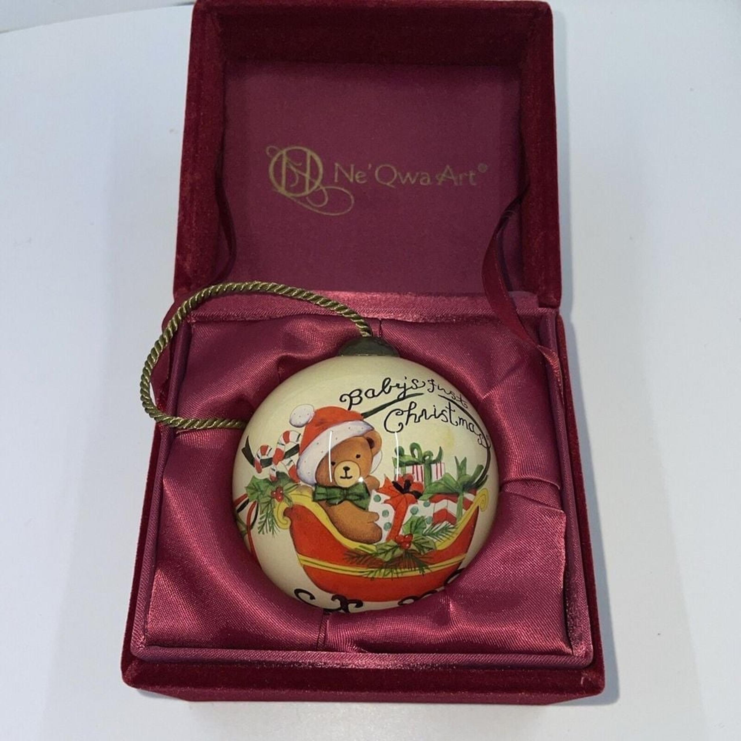 Ne' Qwa Baby's 1st Christmas Collector's Ornament 2014 By Susan Winget 7151177