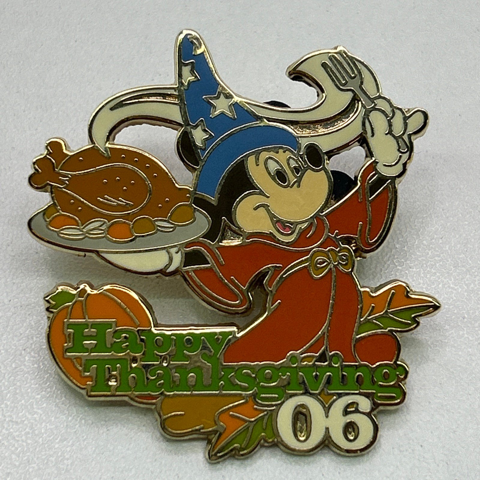 Disney WDI Thanksgiving 2006 Sorcerer's Apprentice Mickey Pin 51230 LE Of 300