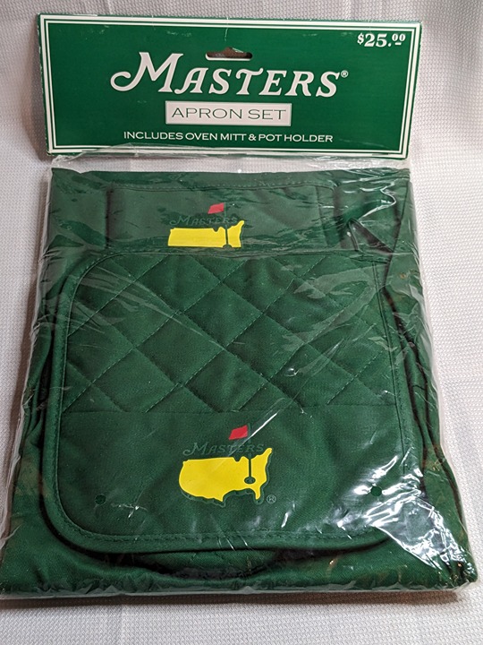 Masters Golf Augusta National Apron Set Mitt Pot Holder Apron Very Rare New PGA