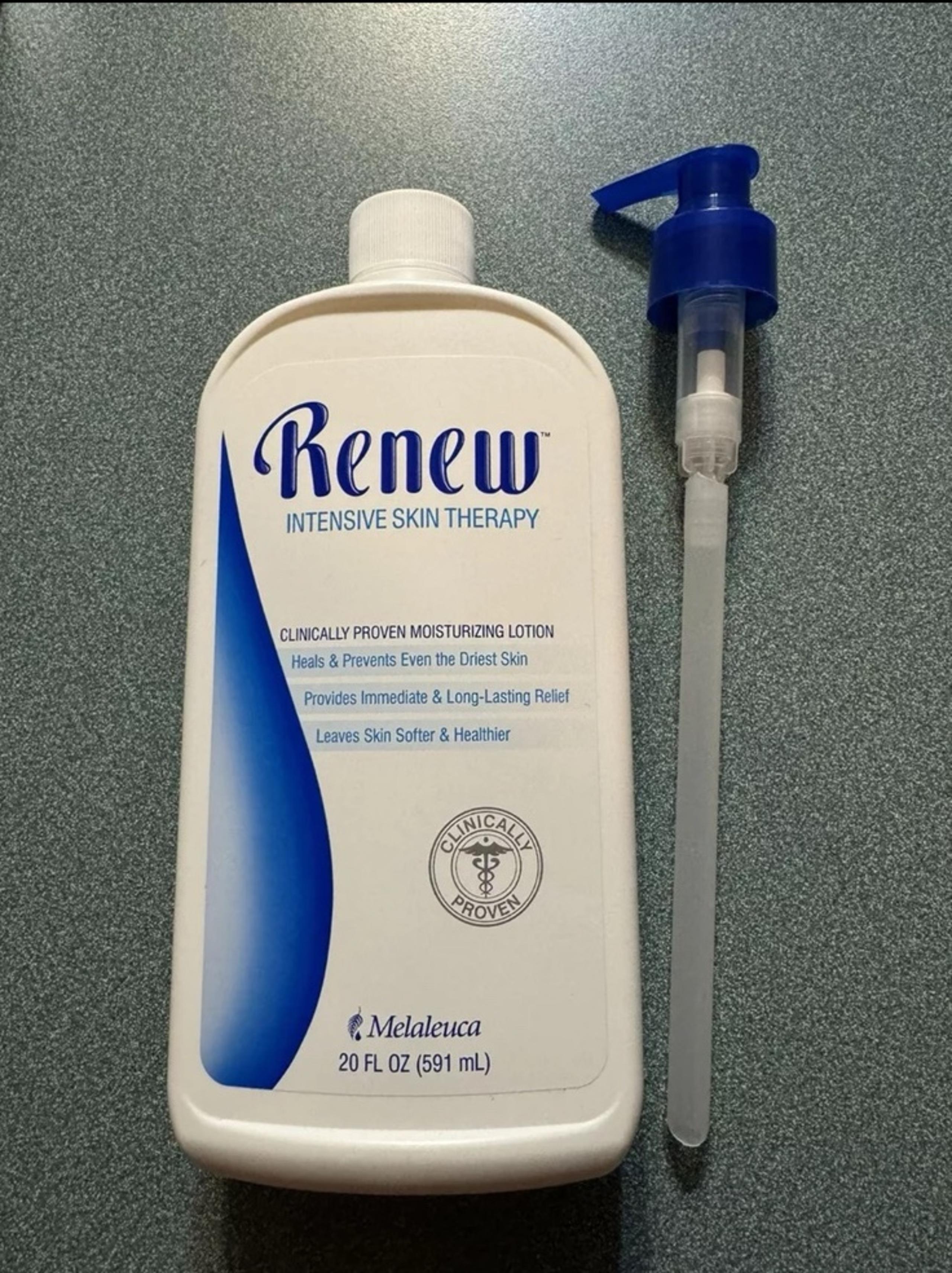 20 oz melaleuca renew intensive skin therapy lotion with pump