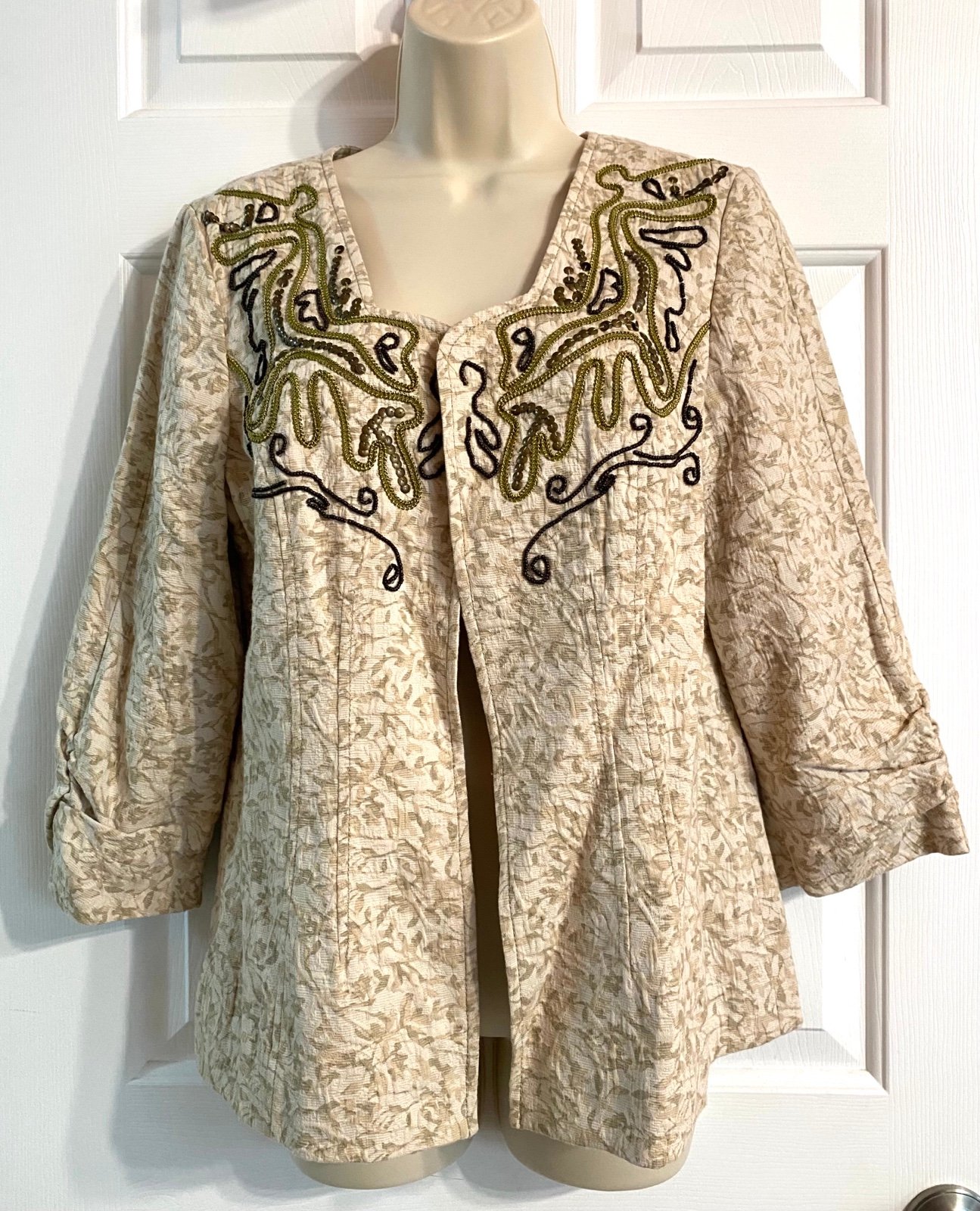 Coldwater Creek Beaded Embellished Blazer -orig 149.
