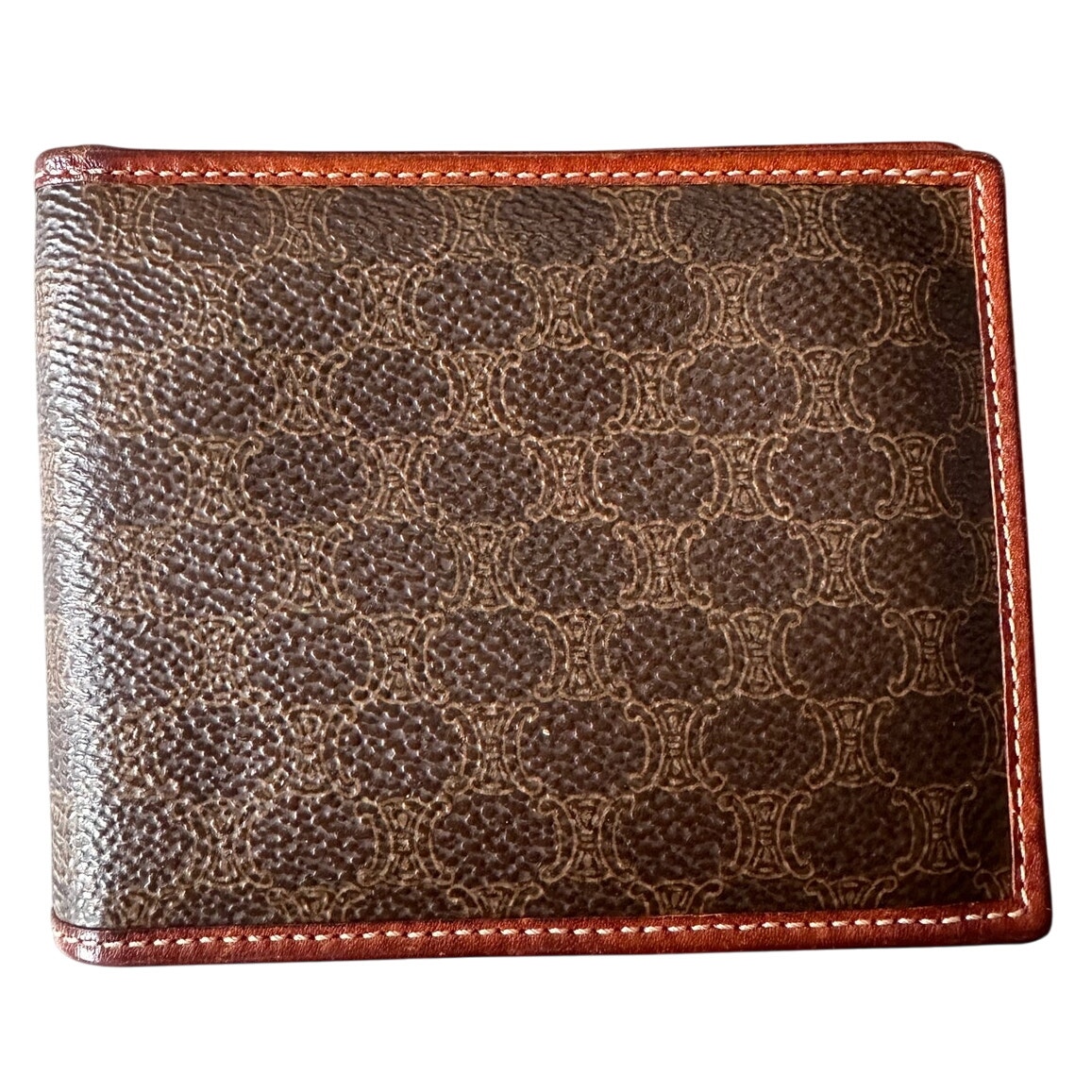 Céline Brown Triomphe Canvas Bifold Wallet