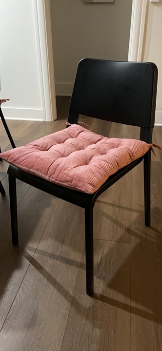 Corduroy Chair Cushion with Ties Ultra Soft Warm Floor Cushion