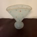1930s White Opaque Beaumont Glass Floral Fan Vase, England