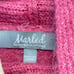 MARLED REUNITED Womens XL Pink Knit Split Side Long Sleeve Mock Neck Sweater