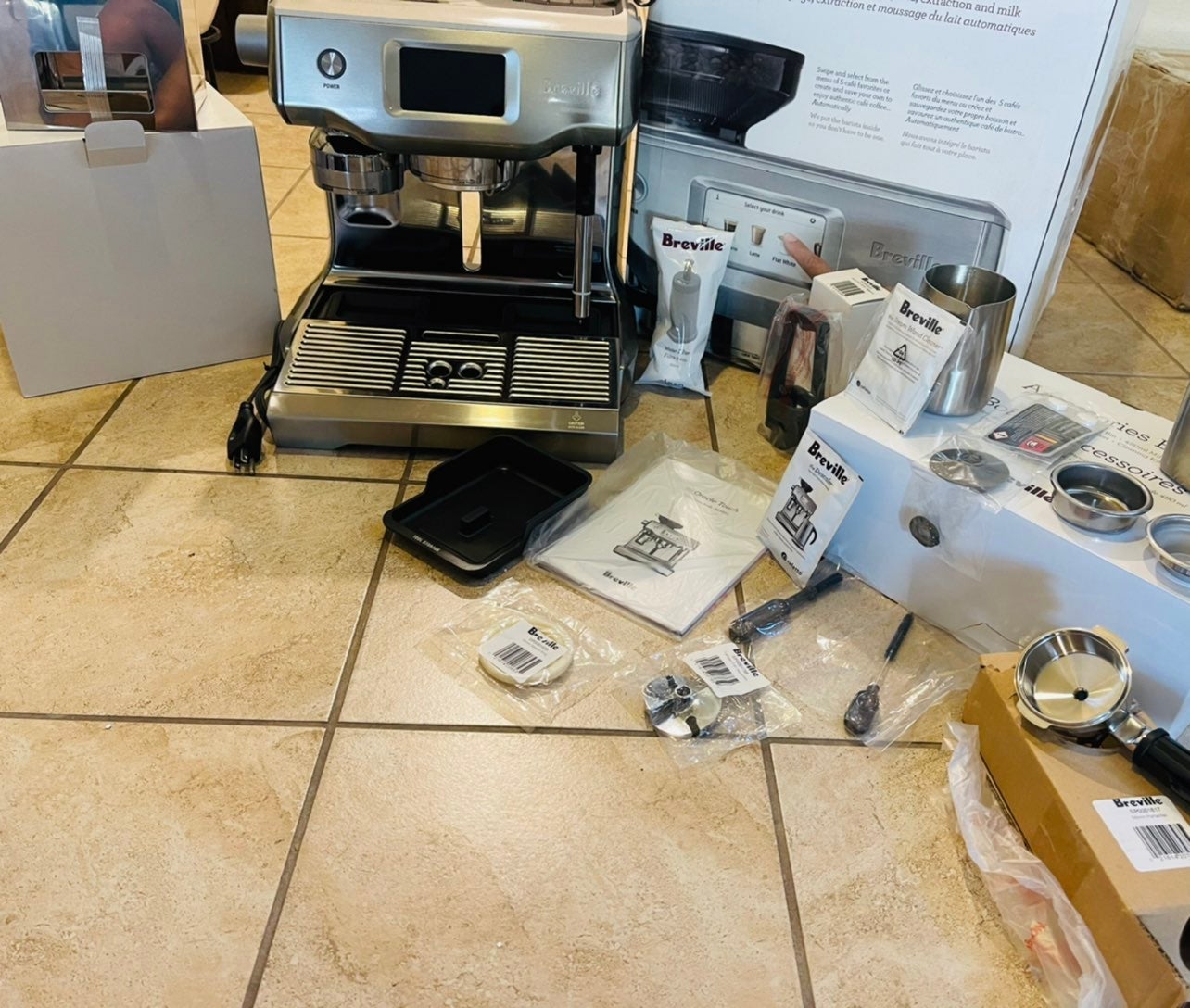 Breville BES990BSS Oracle Touch Fully Automatic Espresso Machine, Brushed Stainl high quality & fast shipping