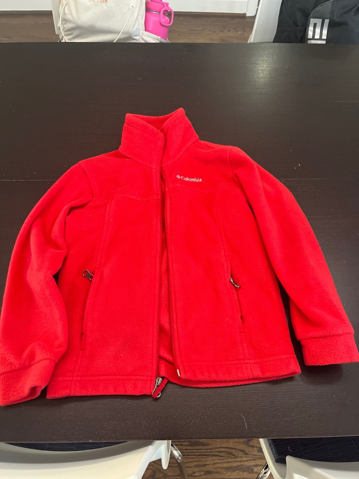 Columbia Red Fleece Jacket Kids S (6-7)