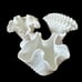 Lot Of 3 Vintage Fenton Hobnail Milk Glass Ruffled Handkerchief Vases 6” 6.5”