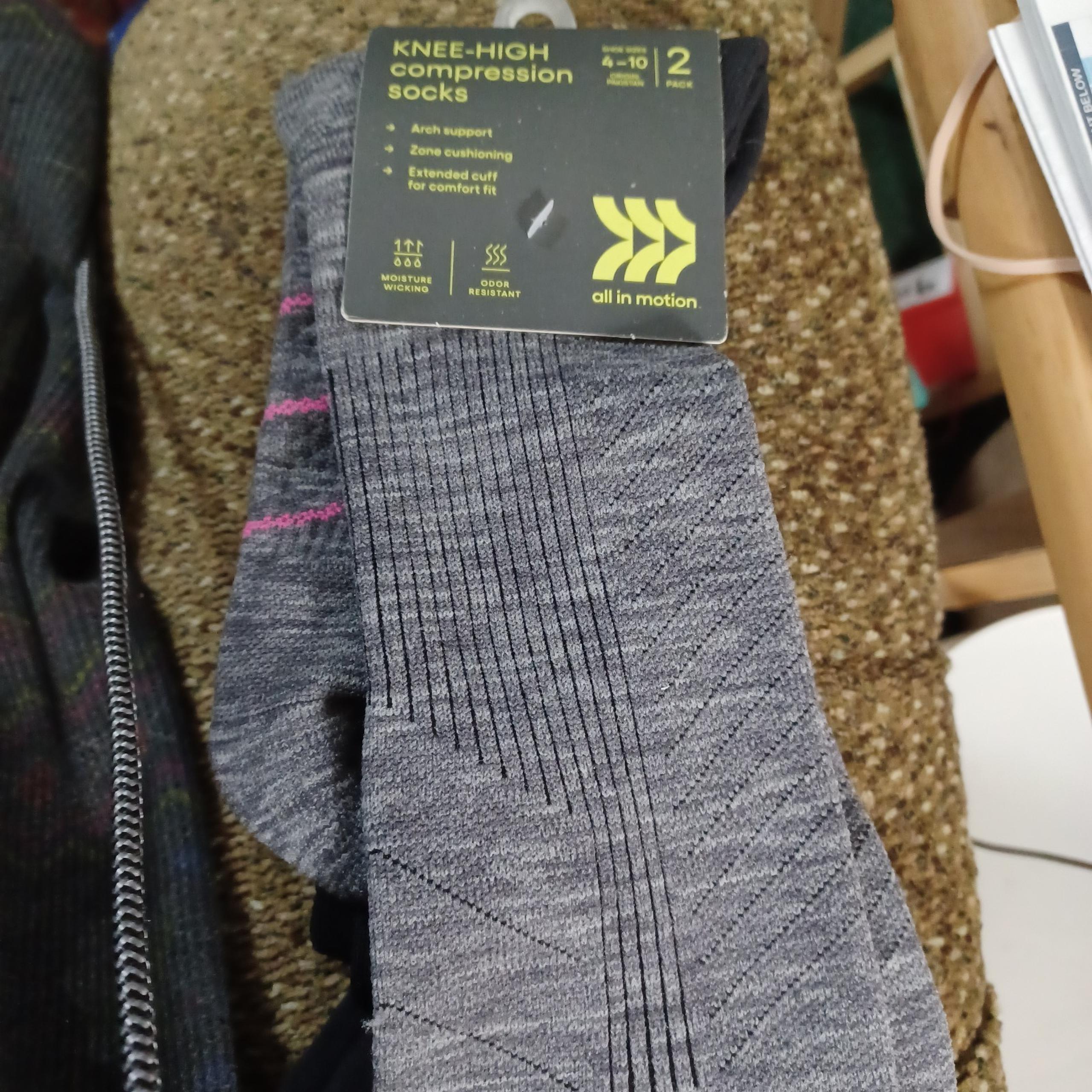 Women's Knee High Athletic Socks, BR3-BC - All In Motion