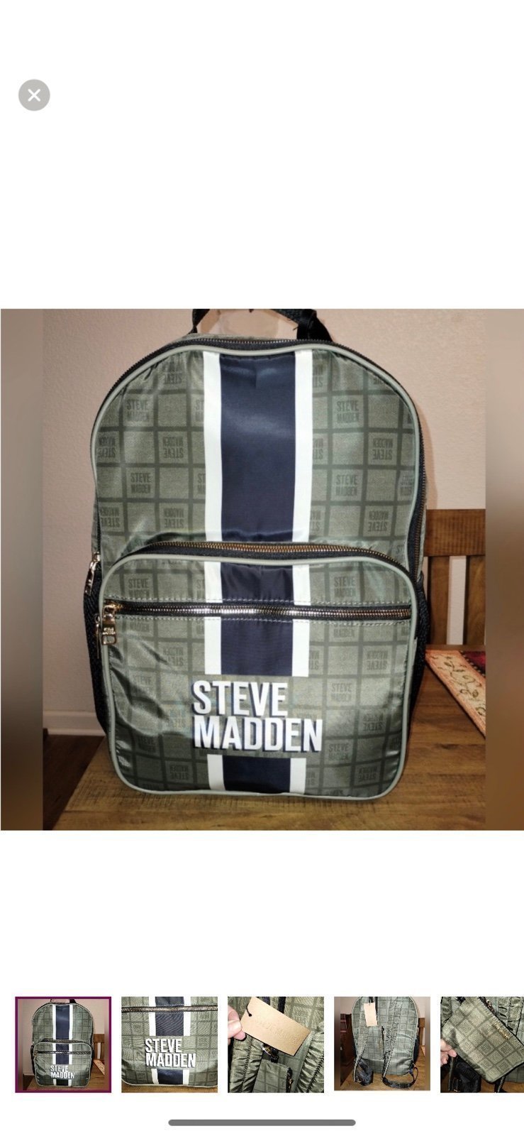 Steve Madden green backpack new with tags