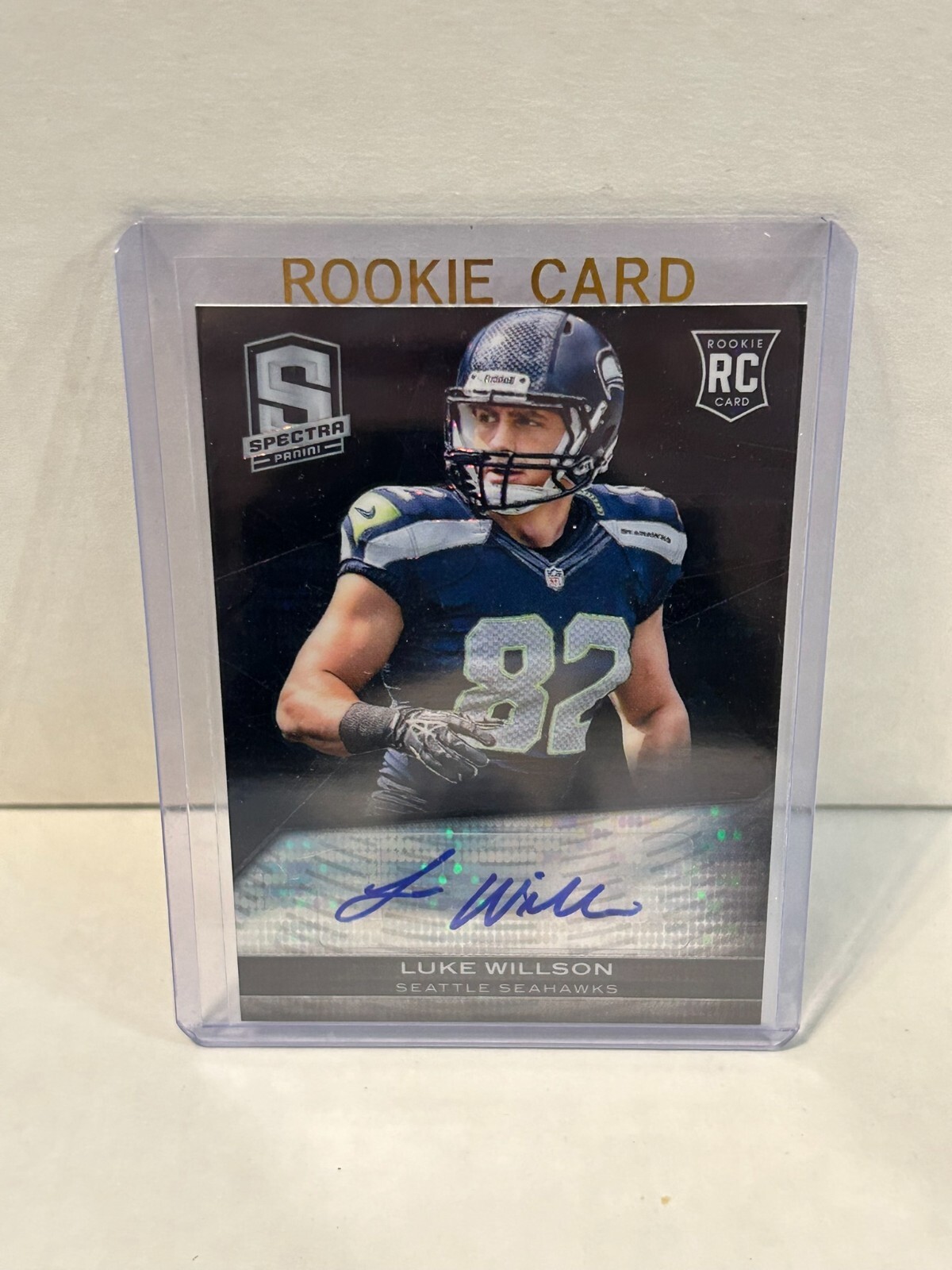Luke Wilson 2013 Panini Spectra Rookie Auto #164 Black Prizm SP 1/1