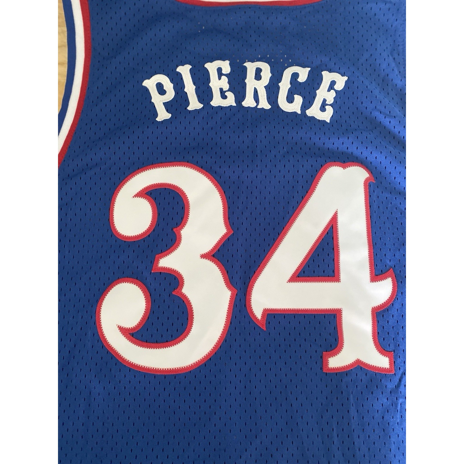 NIKE 1995 Kansas Jayhawks Paul Pierce Authentic Jersey Sewn XXL 2XL Blue