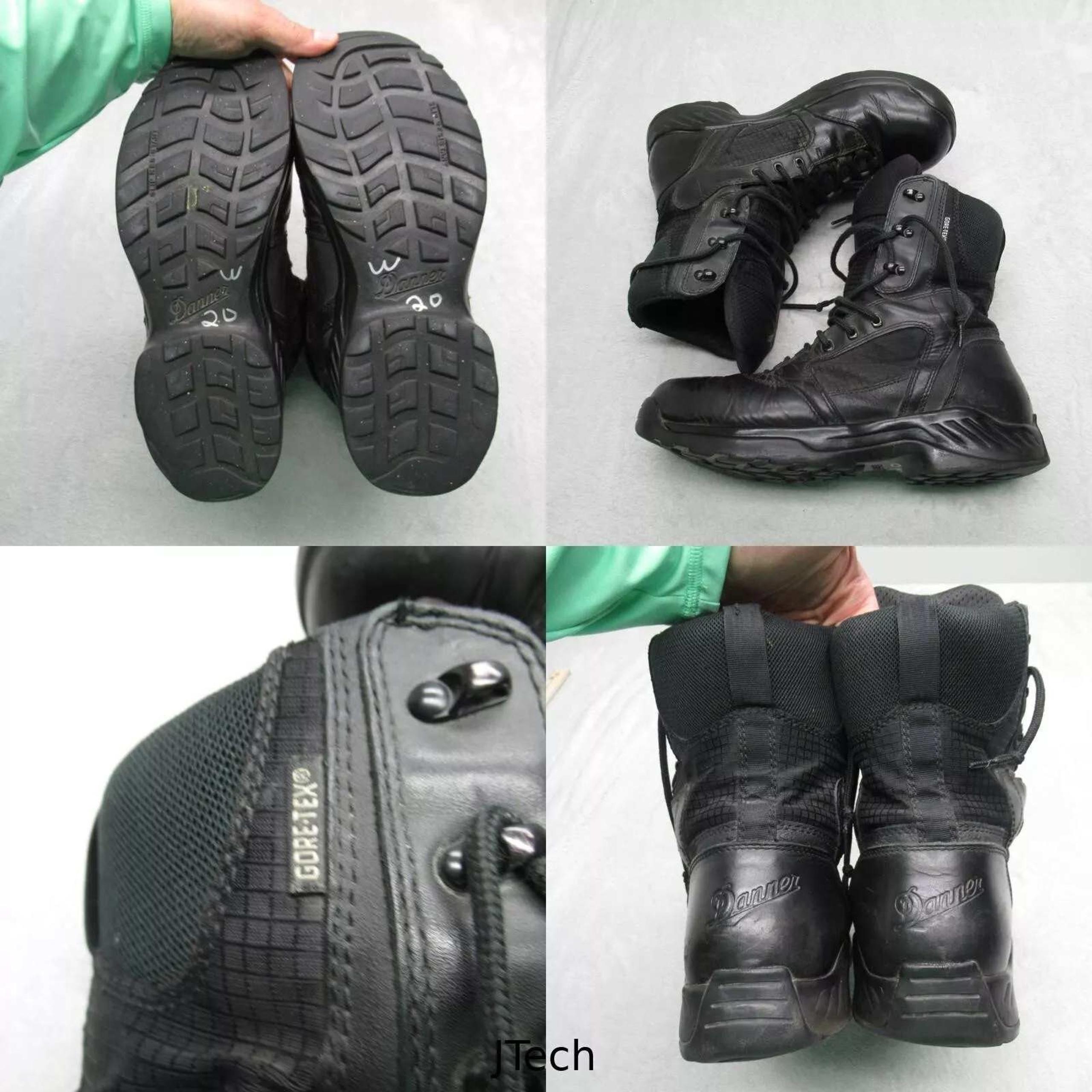Danner Kinetic GTX Boots Mens 11 Black 8'' Gore-Tex Leather 28010 Waterproof