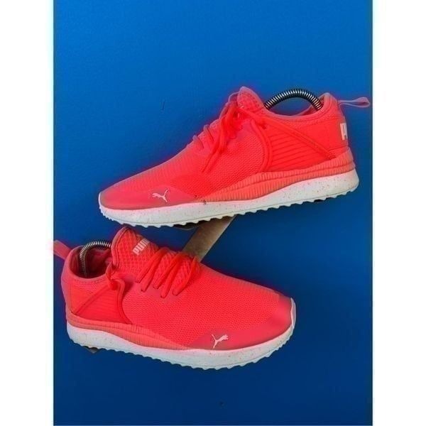 PUMA Pacer Next Cage Women Sneakers 371823-01 Pink Alert/White Size 7