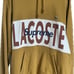 Supreme x Lacoste Logo Panel Hoodie in Gold