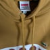 Supreme x Lacoste Logo Panel Hoodie in Gold