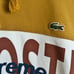 Supreme x Lacoste Logo Panel Hoodie in Gold