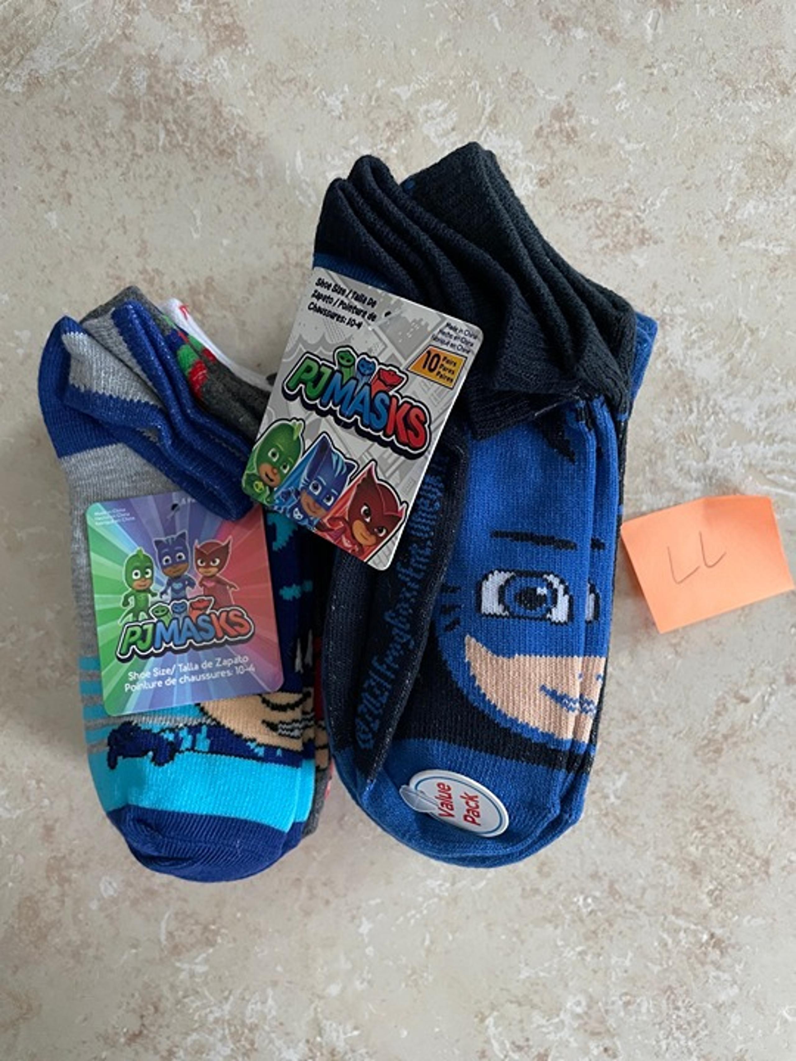 15 PAIRS TODDLER SOCKS DISNEY MICKEY PJ MASKS SZ 10-4 NEW