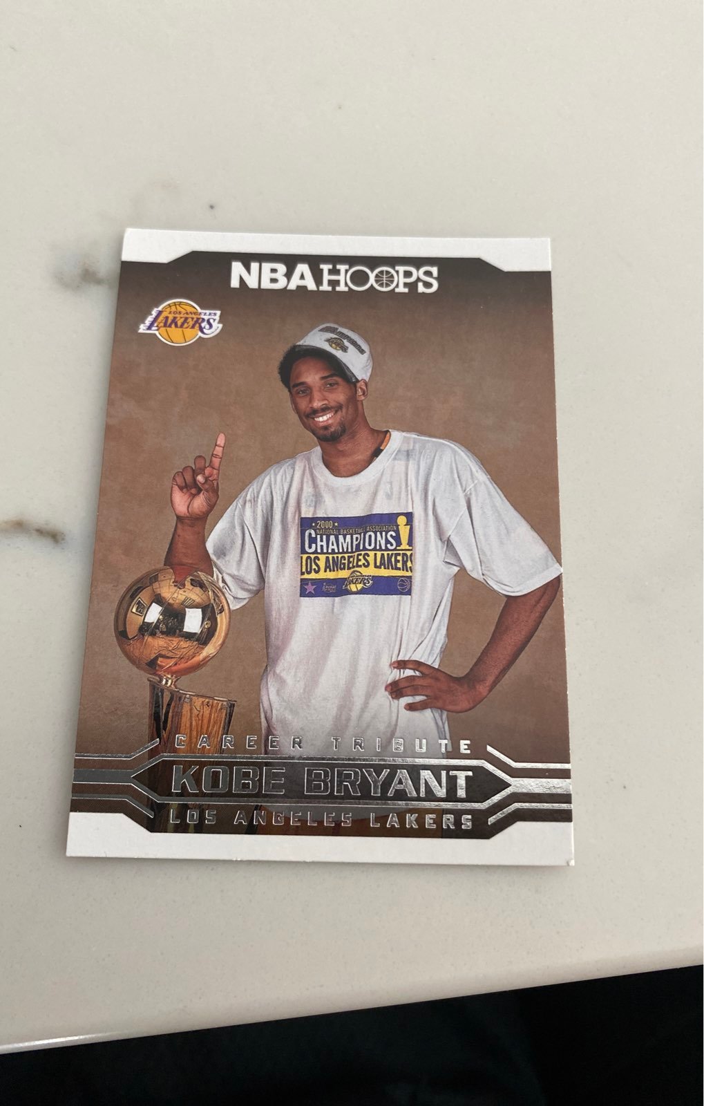 Nba hoops career tribute kobe bryant basketball card