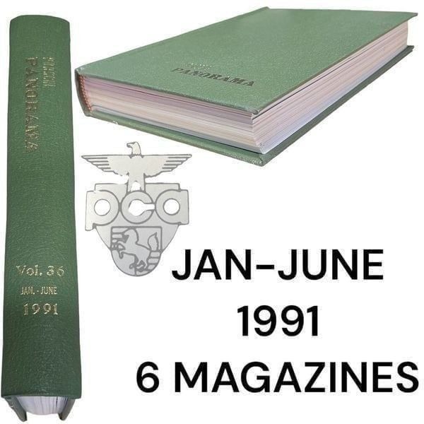 Porsche Panoramic Hardcover Bounded Magazines Vintage 1991 JAN-JUNE PCA