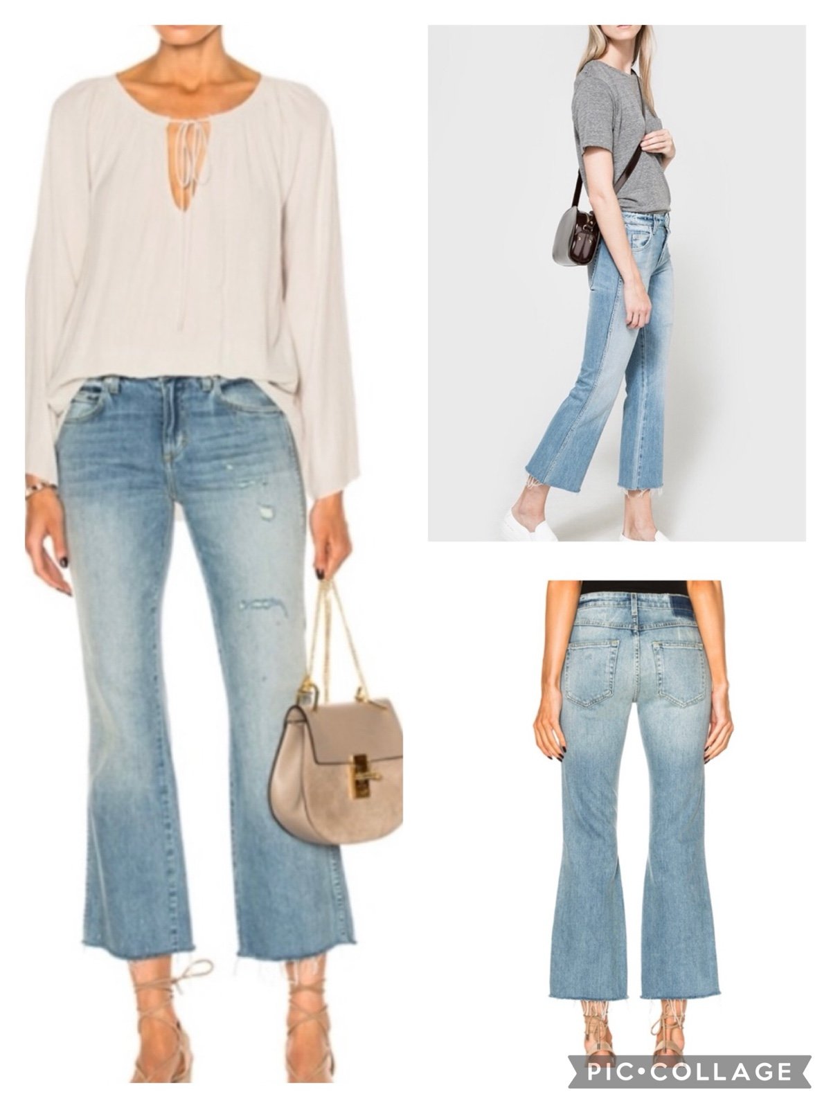 AMO Kick Crop Sweet Cheeks Jeans