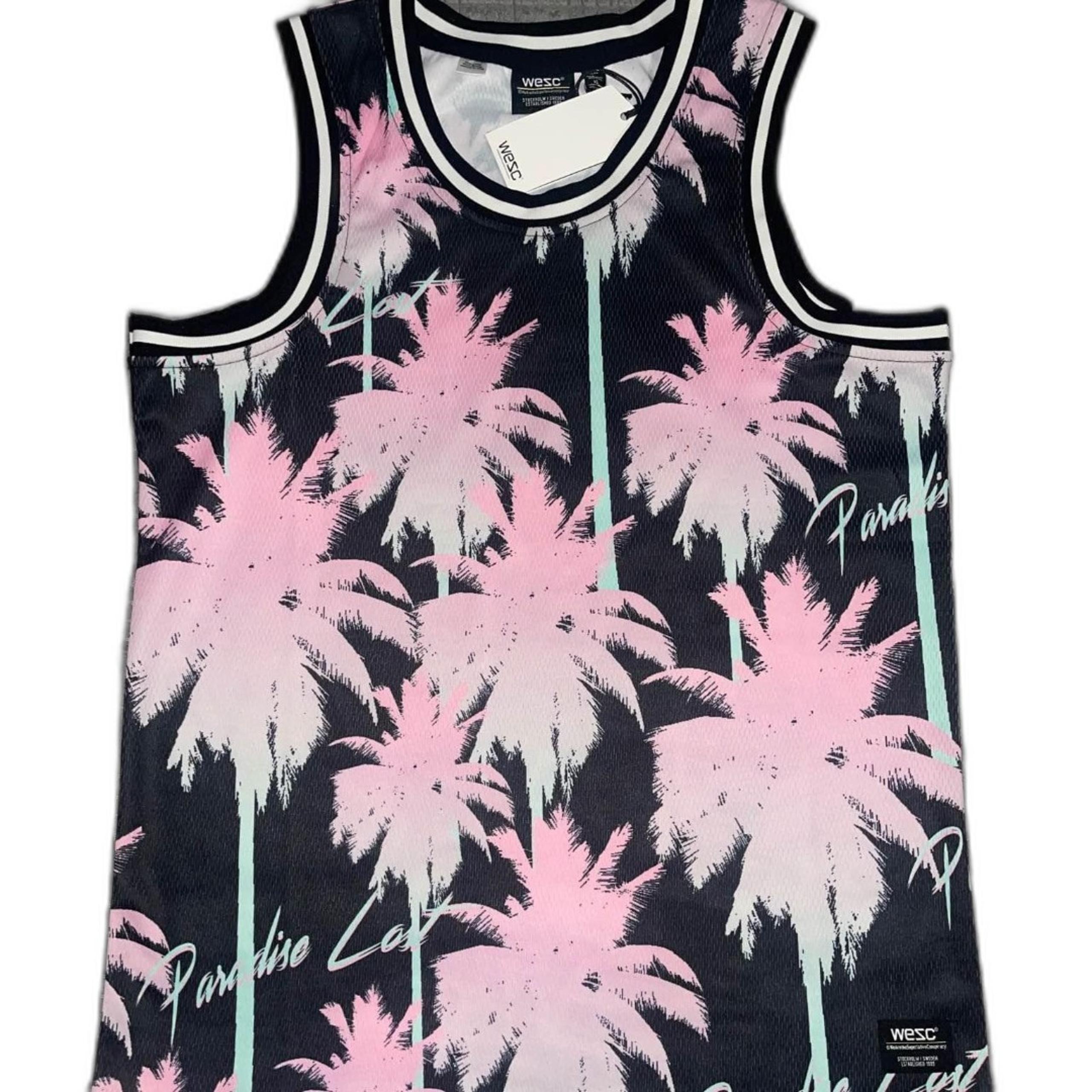 L - Lost Paradise unisex Athletic fit Basketball tank nice pink Mens L WMNS XL
