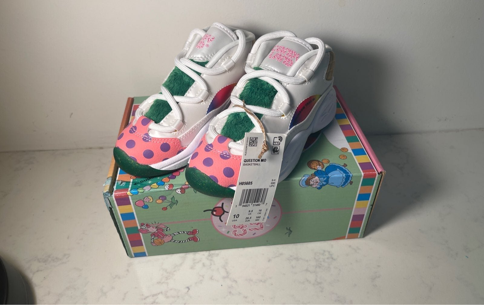 Reebok Question Mid Candy Land (TODDLER)