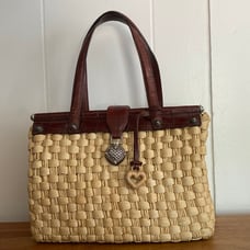 Brighton”Ruth” straw vintage purse