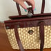 Brighton”Ruth” straw vintage purse