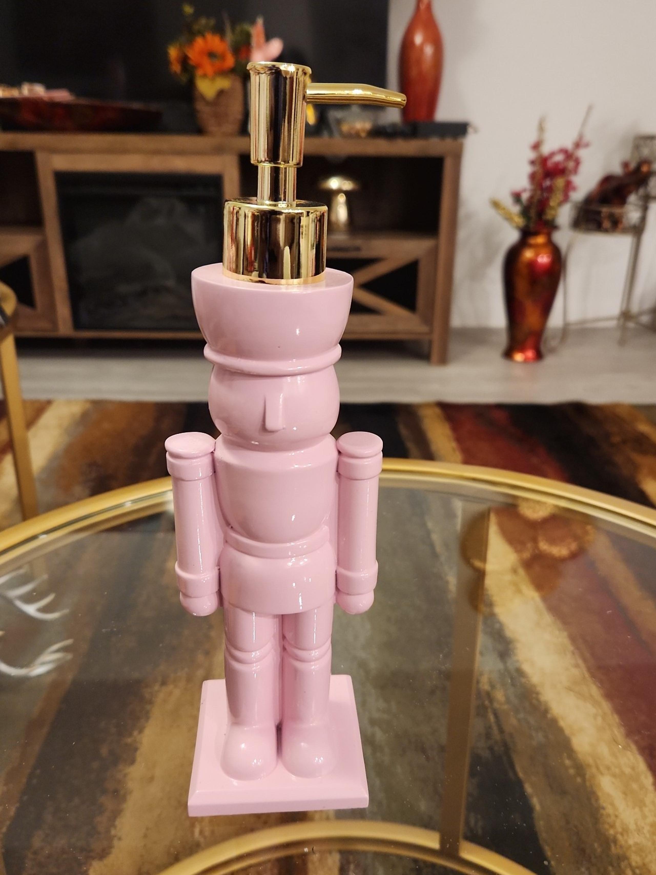 Pink Nutcracker Soap Dispenser