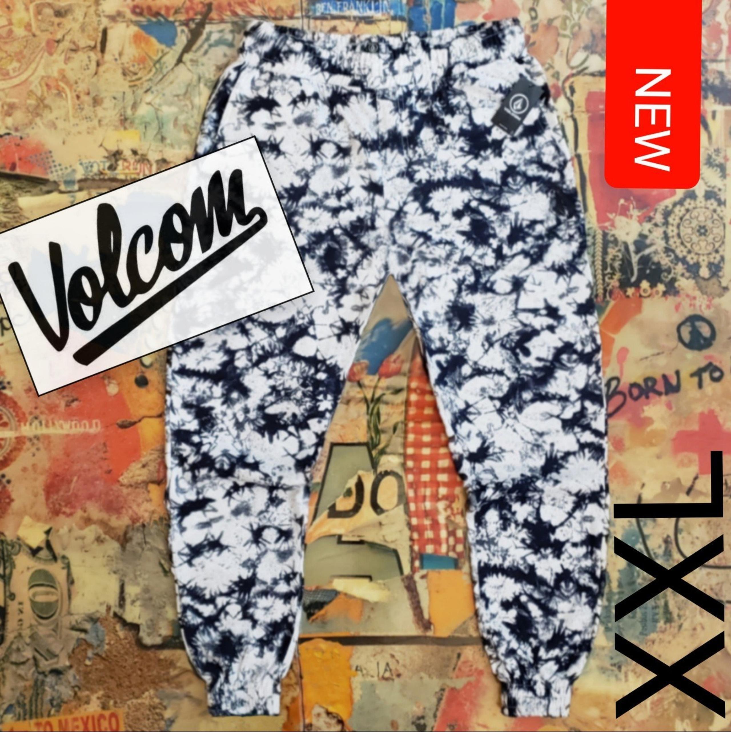 $65 New Volcom Mens Tie-Dye Fleece Jogger! XXL
