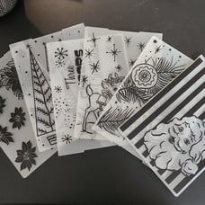 Christmas embossing folder. Set of 6