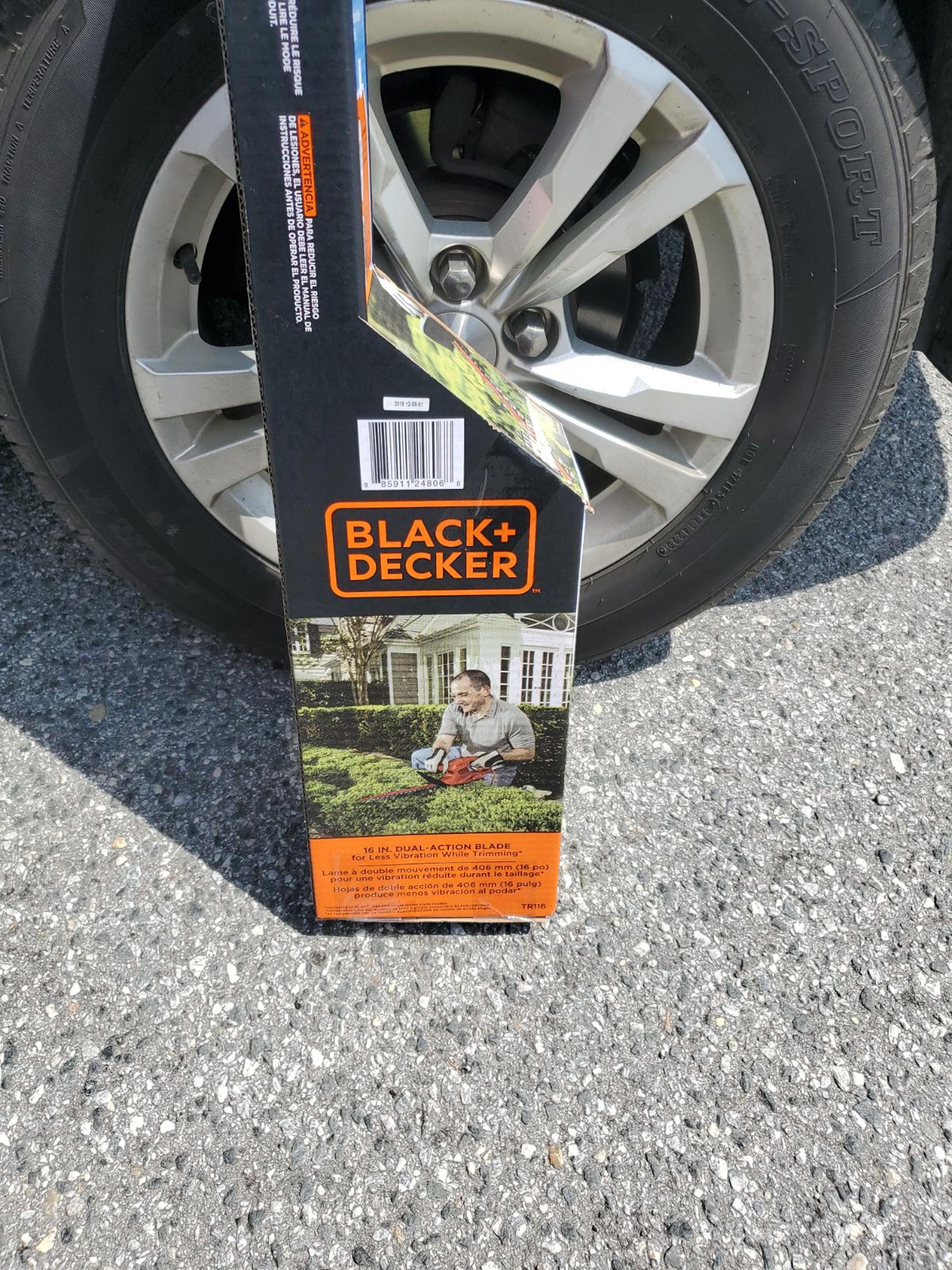 Black and decker 16in corded hedge trimmer