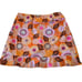 TZU TZU Womens Orange Mixed Floral Ruffle Border Golf Skort Large