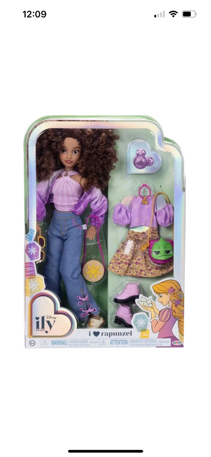 Disney Ily 4Ever Inspired By Rapunzel Fashion Doll & Accessories