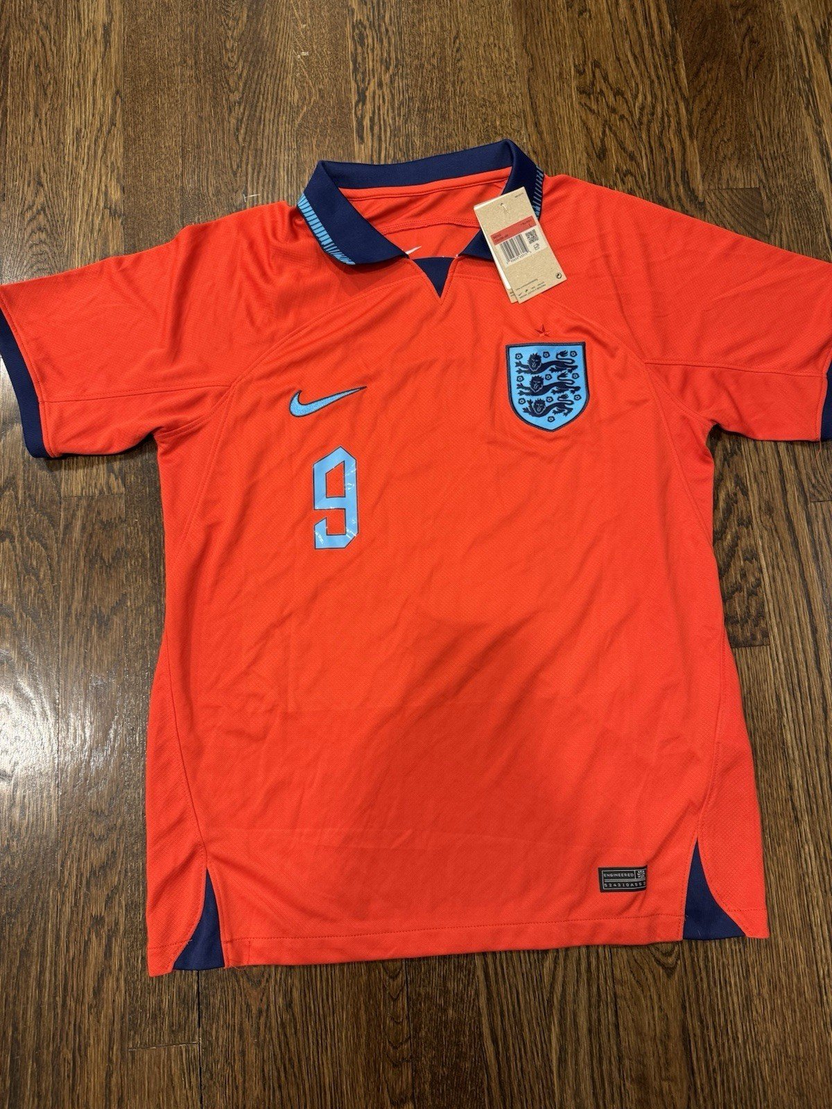 2022 Men’s Nike Harry Kane England Red Away Soccer Jersey Large