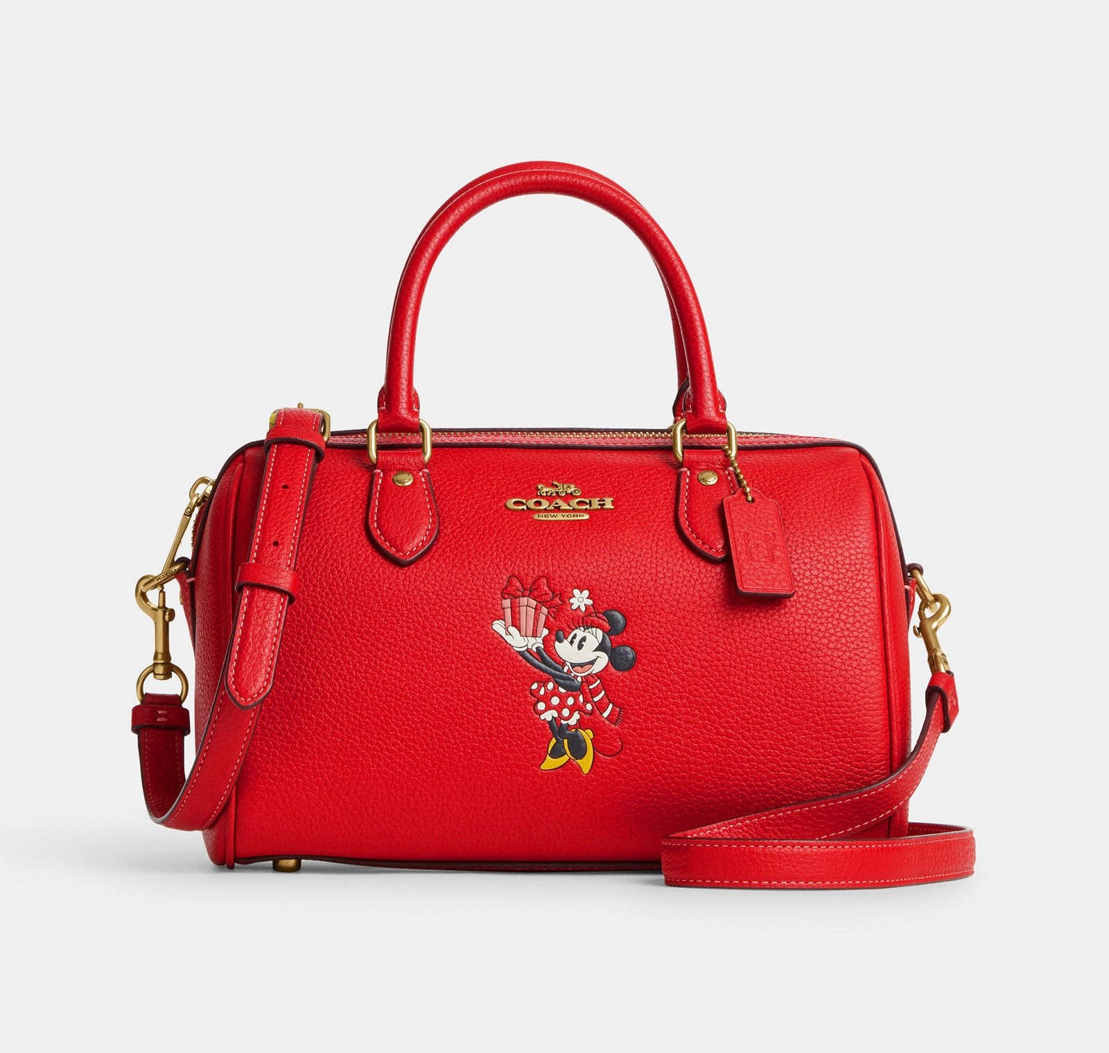 Coach Disney X Coach Rowan Satchel With Minnie Mouse
