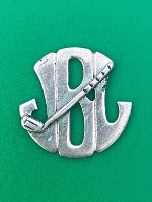 Vintage rare collectible 1950s Leonore Doskow sterling silver golf ball marker