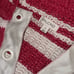 Pilcro Bell-Sleeve Henley Sweater Red Stripe Size Small