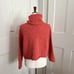 Free People Coral Turtleneck Sweater