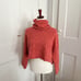Free People Coral Turtleneck Sweater