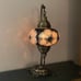 Handmade mosaic swan neck Moroccan table lamp, glass colored night light