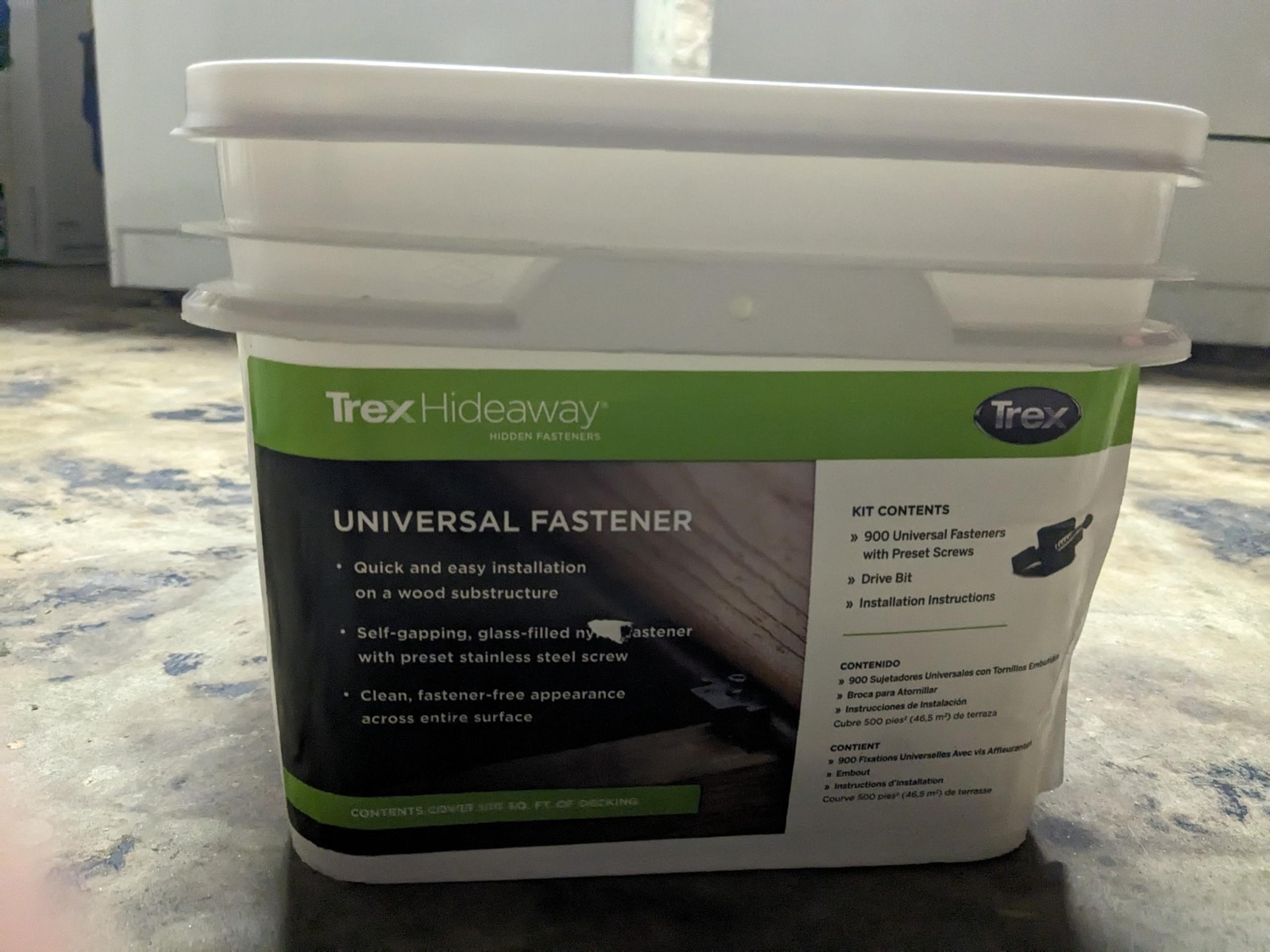 Trex Hideaway Universal Fasteners