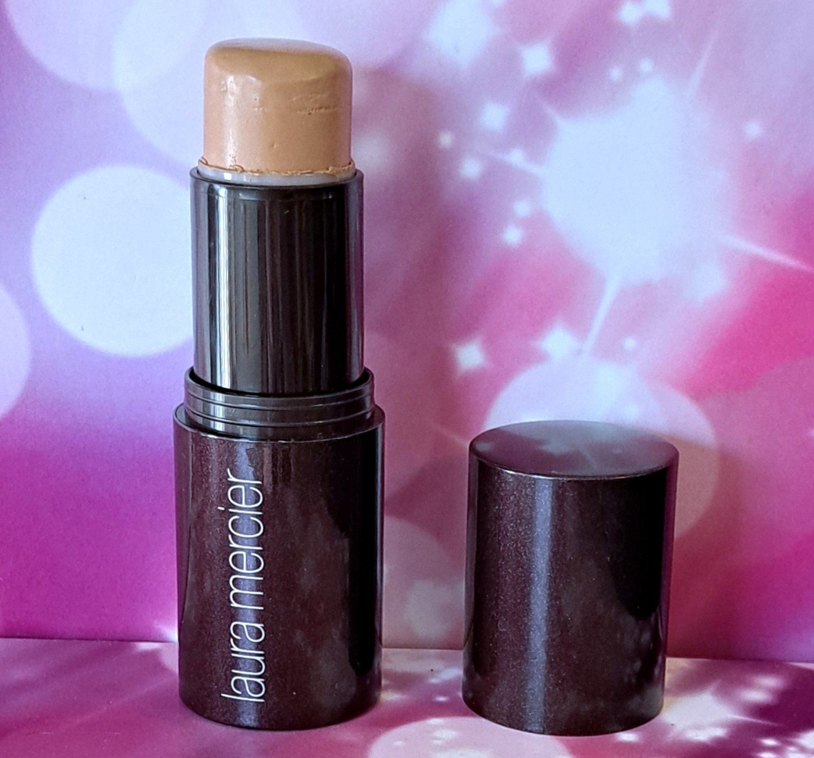 SWATCHED 80% Laura Mercier Stick Foundation SPF 15 Sunlit