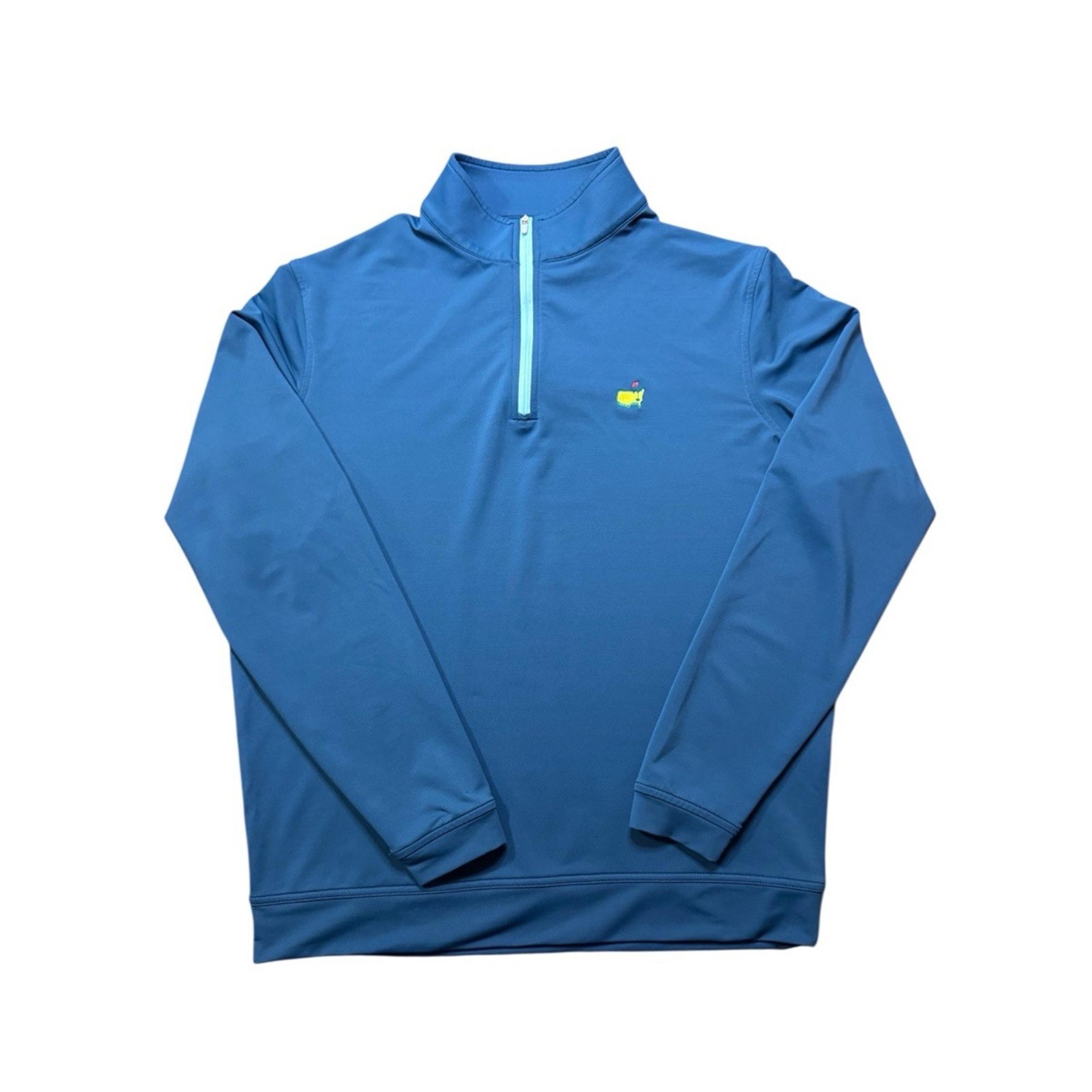 Masters Peter Millar Medium 1/4 zip Performance Pullover Blue