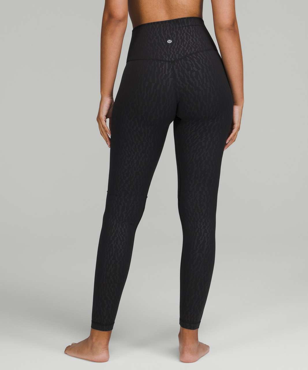 Lululemon Align Pant 28 Emboss Black Sz 6