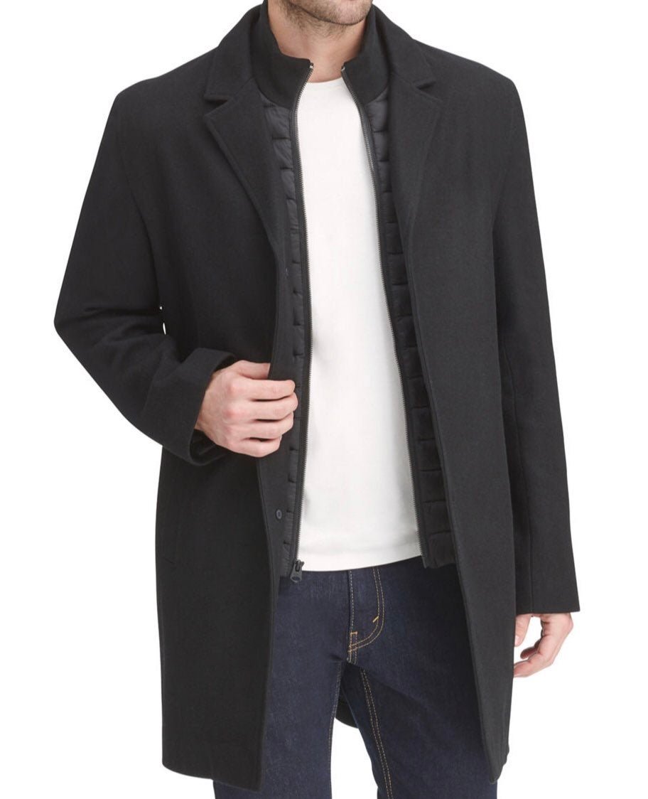 Dockers Men's Wool Blend Top Coat Medium